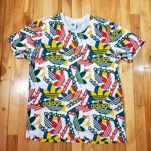 Adidas Multicolor Graphic Tee M